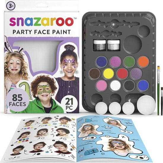 Snazaroo Tvárové farby - Veľká sada Party pack