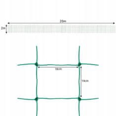 Gardlov  23980 Sieť na popínavé rastliny 2 x 20 m