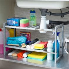 InnovaGoods Extendable Under-Sink Shelf Unit Shibblek InnovaGoods 2 Shelves 