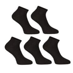 Nedeto 5PACK ponožky nízke bambusové čierne (5PBN01) - veľkosť XL