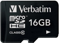 VERBATIM Micro SDHC 16GB Class 10 (44010)