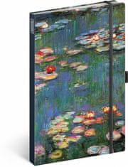 Poznámky - Claude Monet, linajkované, 13 × 21 cm