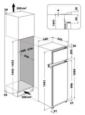 Whirlpool vestavná chladnička ART 3802 + záruka 10 let na kompresor