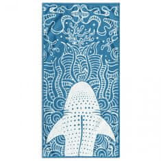DecoKing , Luxusná plážová osuška BLUE SHARK, 90 x 180 cm