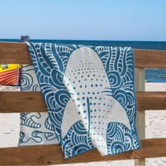 DecoKing , Luxusná plážová osuška BLUE SHARK, 90 x 180 cm