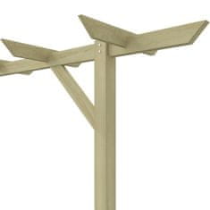 Vidaxl Záhradná pergola 205x40x203 cm, drevo