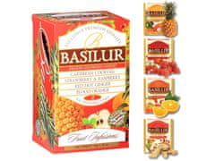 Basilur BASILUR Fruit Infusions - Ovocný čaj bez kofeínu, 4 príchute v sáčkoch 25 x 1,8 g x3