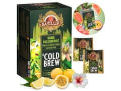 Basilur BASILUR Cold Brew - Ovocný čaj bez kofeínu s arómou maracuje a citrusov, čaj na studeno v sáčkoch 20 x 2 g x1