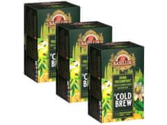 Basilur BASILUR Cold Brew - Ovocný čaj bez kofeínu s arómou maracuje a citrusov, čaj na studeno v sáčkoch 20 x 2 g x3