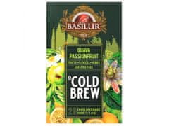 Basilur BASILUR Cold Brew - Ovocný čaj bez kofeínu s arómou maracuje a citrusov, čaj na studeno v sáčkoch 20 x 2 g x1