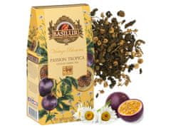 Basilur BASILUR VINTAGE BLOSSOMS - Passion Tropica Zelený čaj sypaný s pridaním kvetov harmančeka a arómy 75 g x12