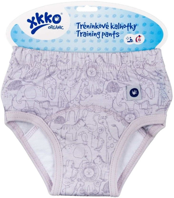 XKKO Organic Tréninkové kalhotky - Safari Lavender Aura Velikost S
