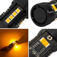 motoLEDy P27W LED žiarovka 3156 12V bez poruchy oranžová Novinka