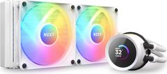 NZXT vodní chladič Kraken 240 RGB / 2x120mm fan / 4-pin PWM / LCD disp. / 6 let / bílý