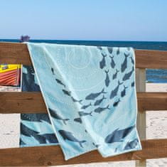 DecoKing , Luxusná plážová osuška SHOAL, 90 x 180 cm