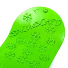 Baby Mix Detský snežný klzák SNOWBOARD 72 cm zelený