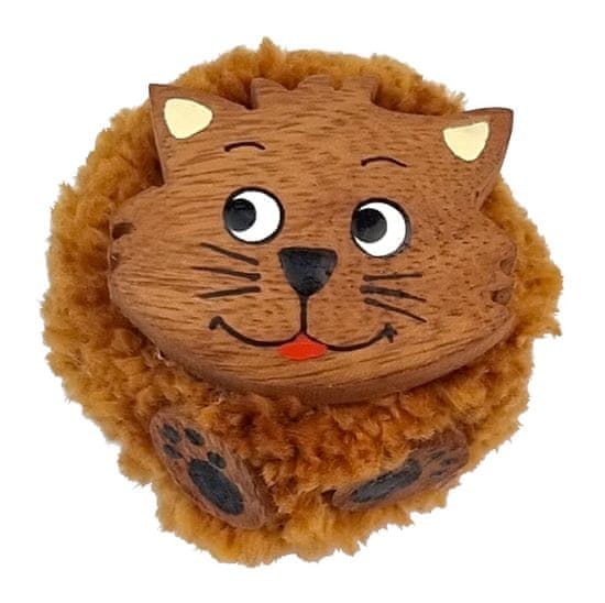 Dvěděti 2Kids Toys Drevená magnetka veľká pompon Mačka