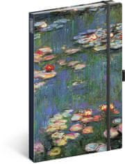 Notique Notes Claude Monet, linajkový, 13 x 21 cm