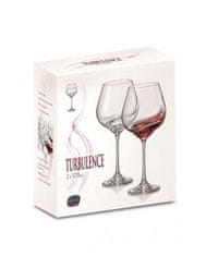 Crystalex Bohemia Crystal Poháre na červené víno Turbulence 40774/570ml (set po 2ks)