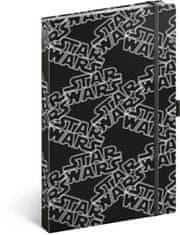 Presco Group NOTIQUE Notes Star Wars Black linajkový, 13 x 21 cm