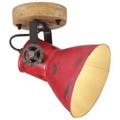 Petromila vidaXL Nástenná lampa 25 W šmuhovaná červená 11,5x11,5x25 cm E27