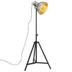 Petromila vidaXL Podlahová lampa 25 W starožitná strieborná 61x61x90/150 cm E27