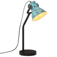 Petromila vidaXL Stolová lampa 25 W šmuhovaná modrá 17x17x60 cm E27