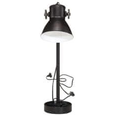 Petromila vidaXL Stolová lampa 25 W čierna 15x15x55 cm E27
