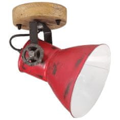 Petromila vidaXL Nástenná lampa 25 W šmuhovaná červená 11,5x11,5x25 cm E27