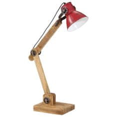 Petromila vidaXL Stolová lampa 25 W šmuhovaná červená 23x18x96 cm E27