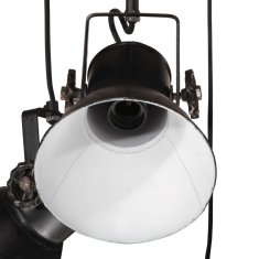 Petromila vidaXL Závesná lampa 25 W čierna 30x30x100 cm E27