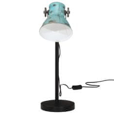 Petromila vidaXL Stolová lampa 25 W šmuhovaná modrá 17x17x60 cm E27