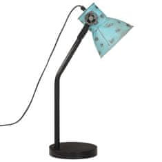 Petromila vidaXL Stolová lampa 25 W šmuhovaná modrá 17x17x60 cm E27