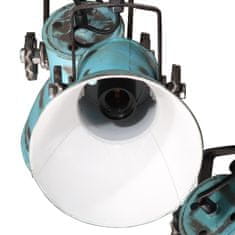 Petromila vidaXL Závesná lampa 25 W šmuhovaná modrá 30x30x100 cm E27