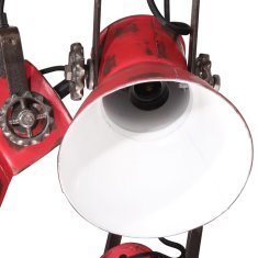 Petromila vidaXL Závesná lampa 25 W šmuhovaná červená 30x30x100 cm E27