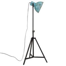 Petromila vidaXL Podlahová lampa 25 W šmuhovaná modrá 61x61x90/150 cm E27