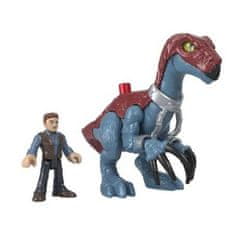 Mattel Jurský svet Imaginext dinosaurus Therizinosaurus + Owen