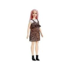 Mattel Bábika Barbie Fashionistas s leopardími šatami