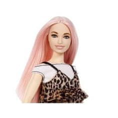 Mattel Bábika Barbie Fashionistas s leopardími šatami