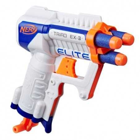 HASBRO Nerf N-Strike Traid EX-3 pištoľ na penové náboje + 3 náboje