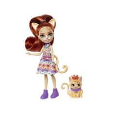 Mattel Enchantimals Bábika City Tails + mačička