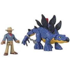 Mattel Jurský svet Imaginext dinosaurus Stegosaurus + Dr. Grant