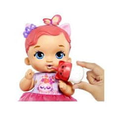 Mattel My Garden Baby Bábika mačiatko + príslušenstvo, červená