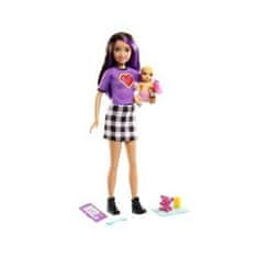 Mattel Bábika Barbie Skipper opatrovateľka + bábätko