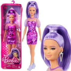 Mattel Módna bábika Barbie Fashionistas, fialová