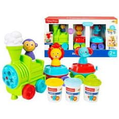 Fisher-Price vláčik so zvieratkami a plastickou hmotou