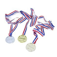 Párty medaila 3 ks - zlatá, strieborná, bronzová