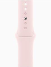 Apple Apple Watch Series 9 45mm Růžový hliník se světle růžovým sportovním řemínkem S/M