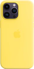 Apple iPhone 14 Pro Max Silicone Case with MS - C.Yellow