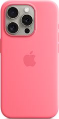 Apple iPhone 15 ProMax Silicone Case with MS - Pink